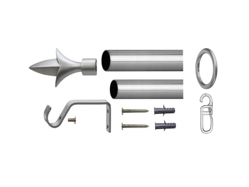 Bestlivings Stilgarnitur Set Ausziehbar 120 bis 230 cm Lilie Silber