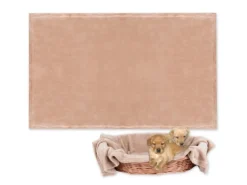 Bestlivings Tierdecke Hundedecke Mikrofaser 90 x 140 cm Sandbeige