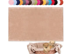 Bestlivings Tierdecke Hundedecke Mikrofaser 90 x 140 cm Sandbeige
