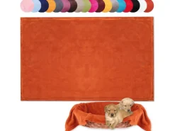Bestlivings Tierdecke Hundedecke Mikrofaser 70 x 100 cm Terracotte