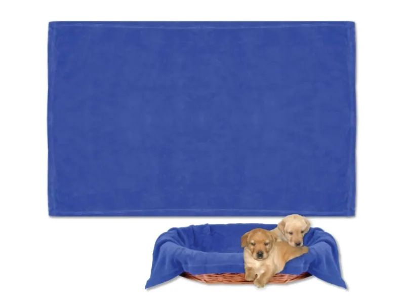 Bestlivings Tierdecke Hundedecke Mikrofaser 60 x 80 cm Blau