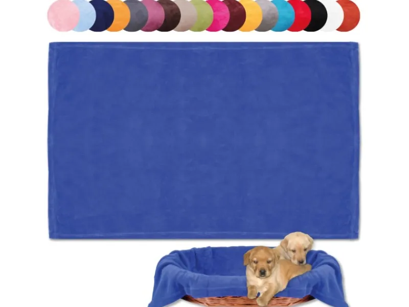 Bestlivings Tierdecke Hundedecke Mikrofaser 60 x 80 cm Blau