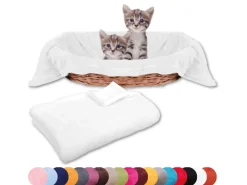 Bestlivings Tierdecke Katzendecke Mikrofaser 70 x 100 cm Weiß