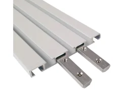 Bestlivings Verbinder für Aluminium Vorhangschiene Weiß 3 bis 4 Lauf