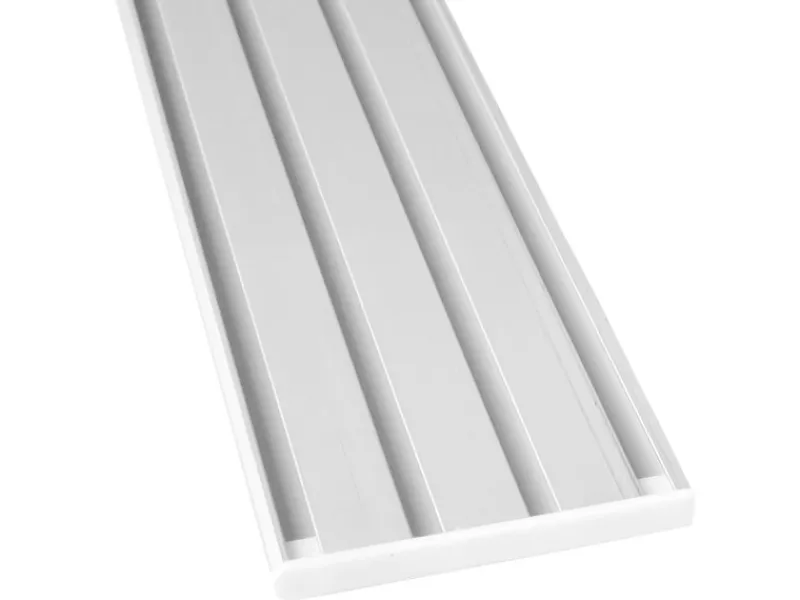 Bestlivings Vorhangschiene 480 cm Aluminium Weiß 4 Lauf / 4 x 120 cm