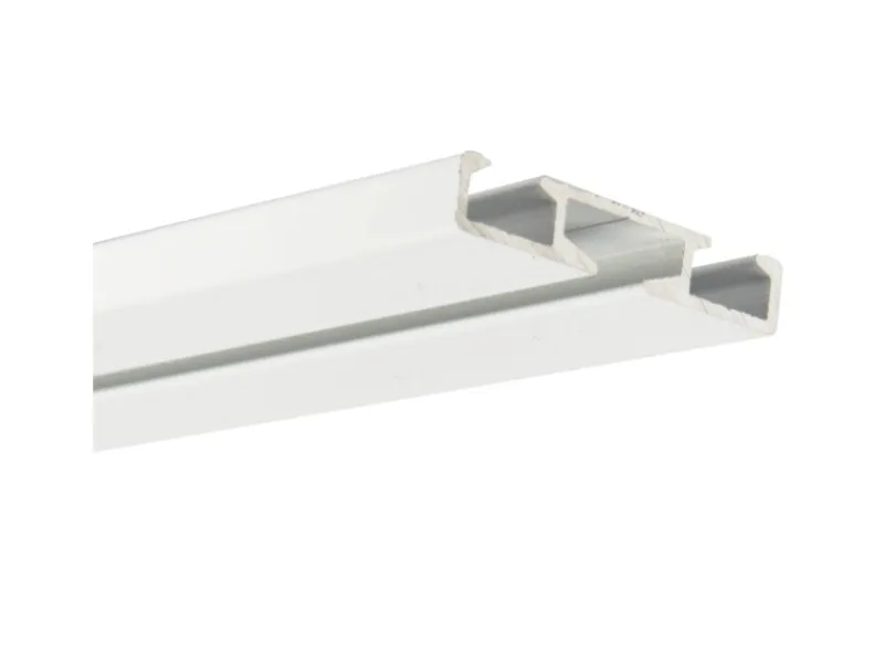 Clearance Bestlivings Vorhangschiene Aluminium Weiß 2 Lauf 90 cm