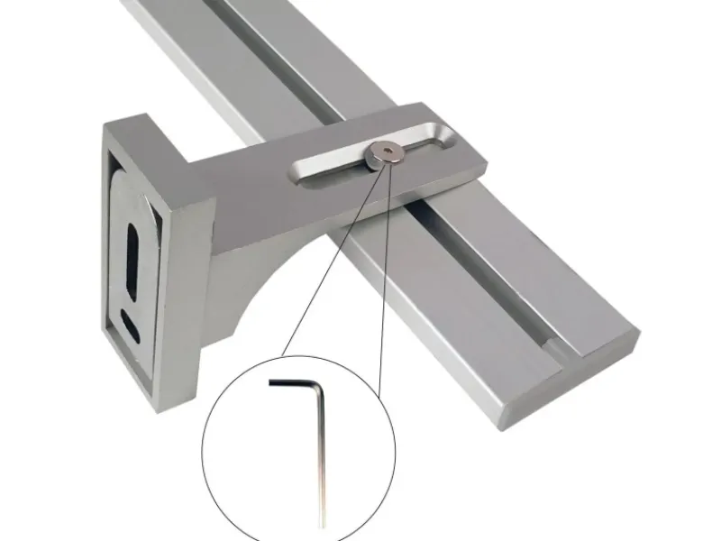 New Bestlivings Vorhangschiene 240 cm Aluminium inkl. Wandträger Silber 2 Lauf / 2 x 120 cm