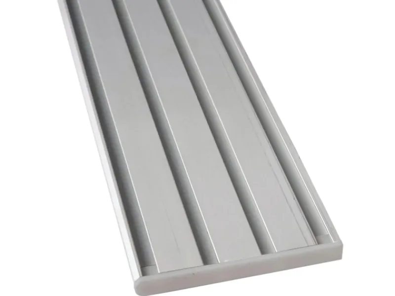 Bestlivings Vorhangschiene 240 cm Aluminium Silber 4 Lauf / 2 x 120 cm