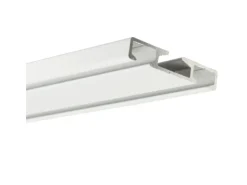 Discount Bestlivings Vorhangschiene 300 cm Aluminium Weiß 2 Lauf / 120 cm & 2 x 90 cm