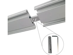 Hot Bestlivings Vorhangschiene 210 cm Aluminium Silber 2 Lauf / 90 cm & 120 cm