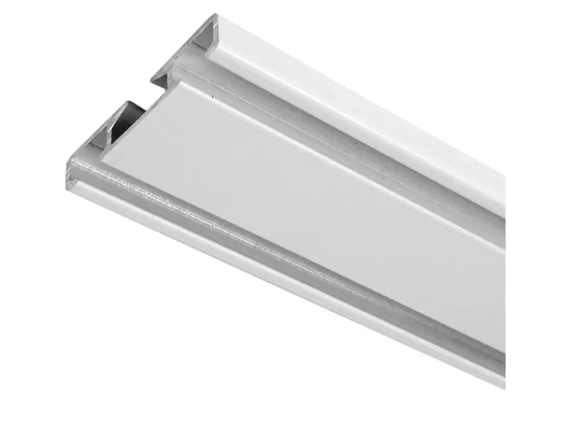 Clearance Bestlivings Vorhangschiene Aluminium Weiß 1 bis 2 Lauf 120 cm