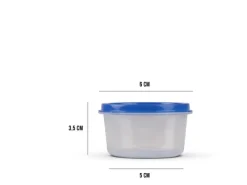 Bestlivings Vorratsdosen Kunststoff 50ml Mit Farbigen Deckel 6 x 35 cm 24er Pack