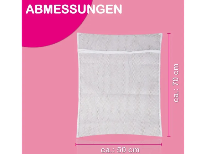 Bestlivings Wäschenetz 50 x 70 cm Inkl. Reißverschluss Bis 3 Kg 2 Stück