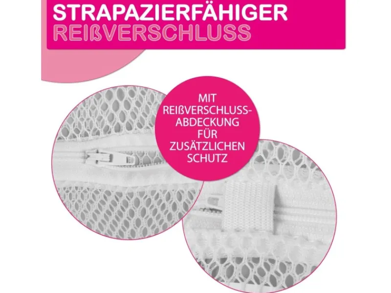 Bestlivings Wäschenetz 50 x 70 cm Inkl. Reißverschluss Bis 3 Kg 2 Stück