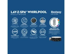 Bestway Whirlpool Lay-Z-Spa® Hollywood AirJet Ø 196 cm x 66 cm Rund