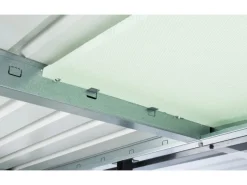 Biohort Metall-Gerätehaus HighLine 3,5 m² Doppeltür Quarzgrau-Metallic