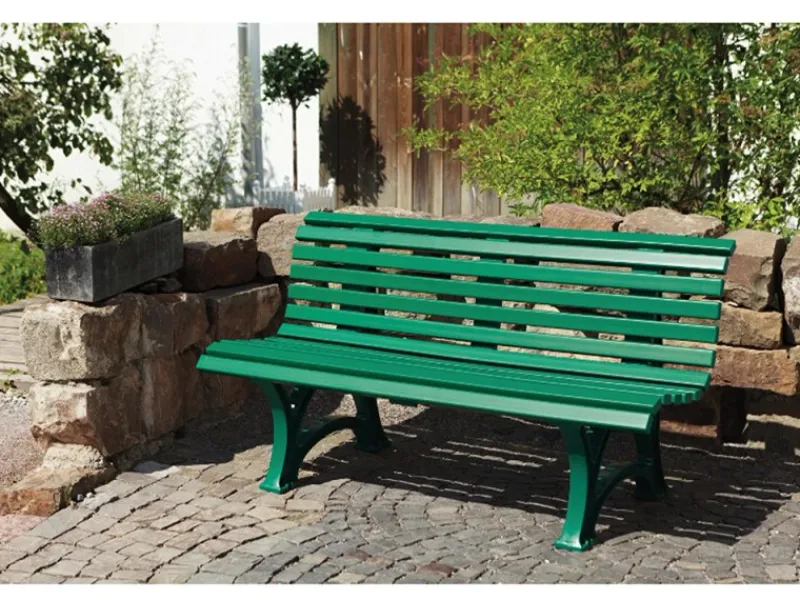 Blome 3er Bank Helgoland Grün 64 cm x 150 cm x 80 cm