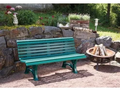 Blome 3er Bank Helgoland Grün 64 cm x 150 cm x 80 cm