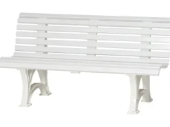 Blome 3er Bank Helgoland Weiß 64 cm x 150 cm x 80 cm