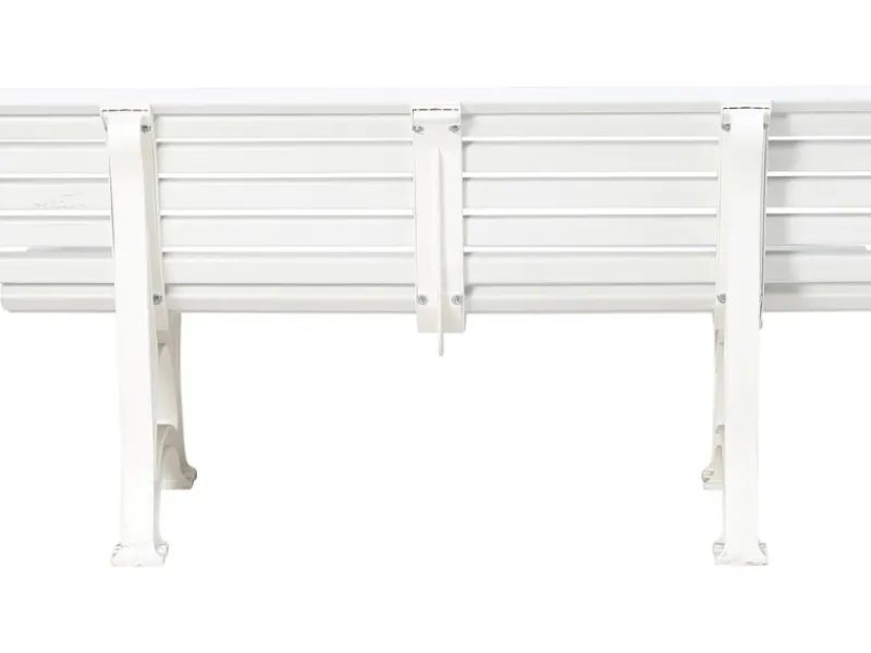 Blome 3er Bank Helgoland Weiß 64 cm x 150 cm x 80 cm