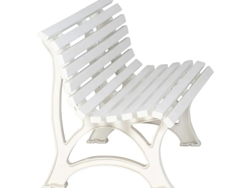 Blome 3er Bank Helgoland Weiß 64 cm x 150 cm x 80 cm