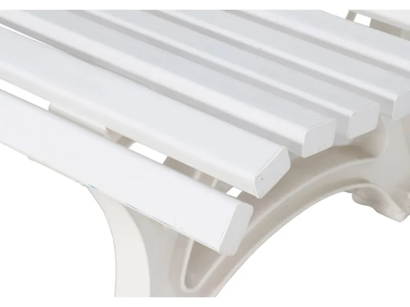 Blome 3er Bank Helgoland Weiß 64 cm x 150 cm x 80 cm