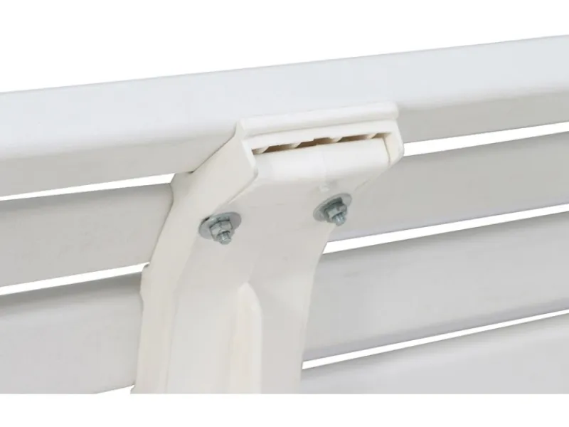 Blome 3er Bank Helgoland Weiß 64 cm x 150 cm x 80 cm