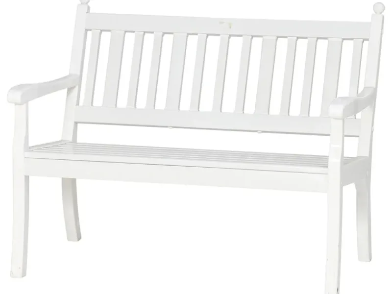 Blome 2er Bank Hohenzollern Weiß 69 cm x 115 cm x 88 cm