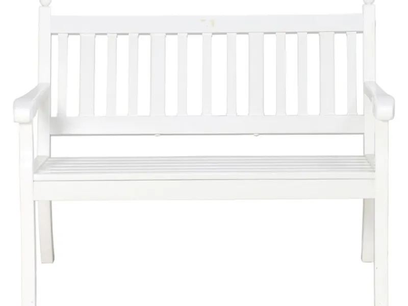 Blome 2er Bank Hohenzollern Weiß 69 cm x 115 cm x 88 cm