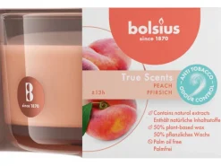 Discount Bolsius Duftglas True Scents Flach Ø 8 cm x 5 cm Pfirsich