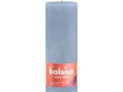 Discount Bolsius Rustik-Kerze Shine Winter Edition Ø 6,8 cm x 19 cm Himmelblau