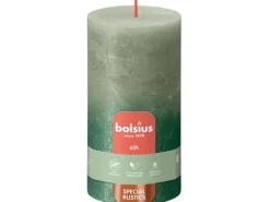 Online Bolsius Rustik-Kerze Sunset Ø 6,8 cm x 13 cm Olivgrün