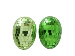 Boltze Dekoanhänger Disco 2-fach Sortiert 7 cm x 5 cm x 5 cm Grün