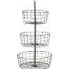 Hot Boltze Deko-Etagere Visby 62 cm x ø 33 cm Grau