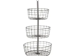 Hot Boltze Deko-Etagere Visby 62 cm x ø 33 cm Grau