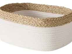 Online Boltze Deko-Korb Ioana 13 cm x 13 cm x 19 cm Weiß