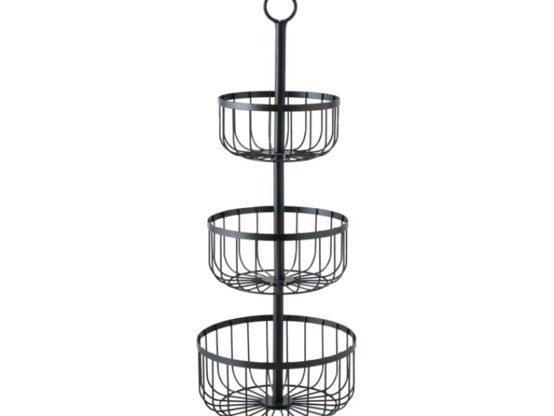 Hot Boltze Etagere Cobo Deko Home Collections Ø 23 cm x 60 cm Schwarz