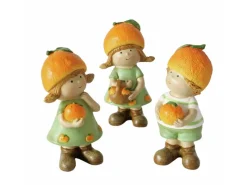 Discount Boltze Figur Fruits 3-fach Sortiert 18 cm x 8 cm x 7,5 cm Orange