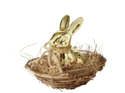 Boltze Figur Goldina 12 cm x 14 cm x 12 cm Gold