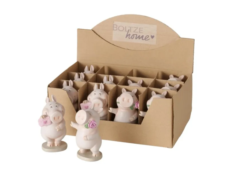 Sale Boltze Figur Piggie 2-fach Sortiert 10,5 cm x 55 cm x 6 cm Rosa