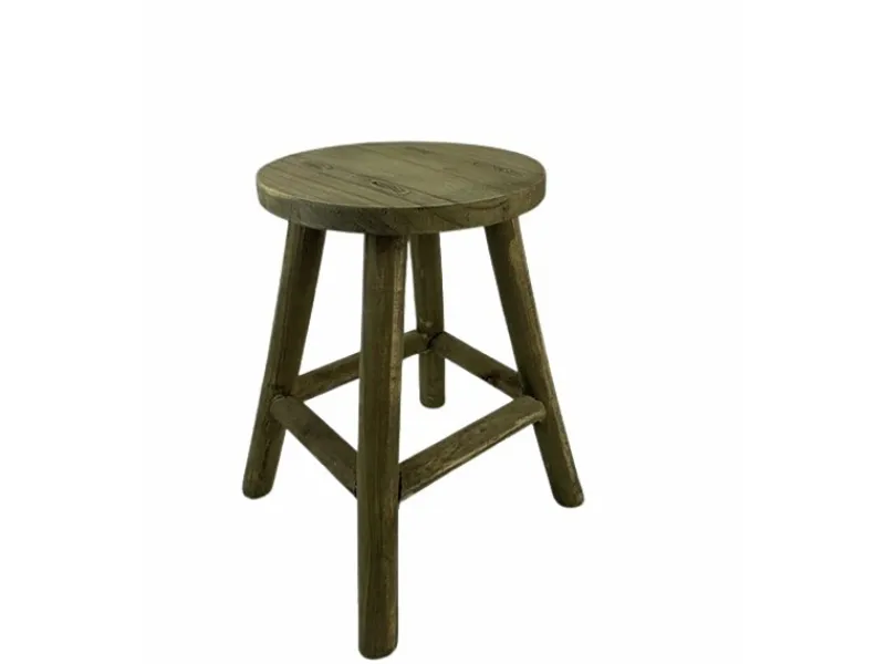 Boltze Hocker Gail Rund 30 cm x 24 cm x 37,8 cm Natur