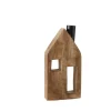 Boltze Home Deko-Aufsteller Häusle Groß 22 cm x 4 cm x 10 cm Natur