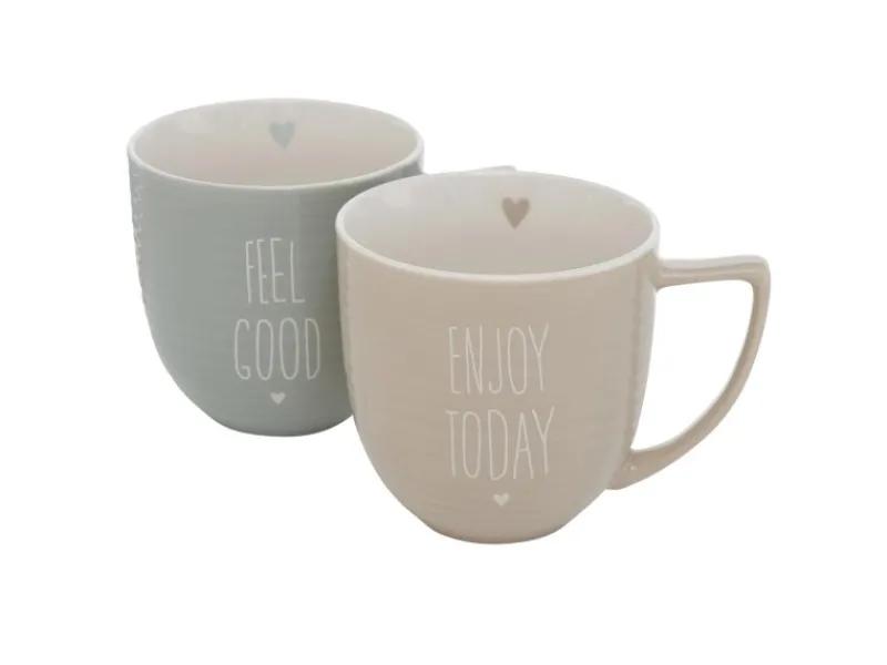 New Boltze Home Jumbobecher Amber 2-fach Sortiert Mehrfarbig