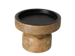 Boltze Home Kerzenleuchter Numla Ø 12 cm x 9 cm Natur