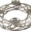 Boltze Home Kerzenleuchter Ringval Silber