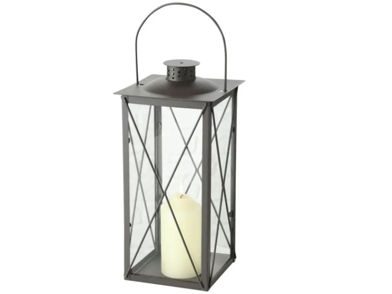 Boltze Home Laterne Farol 36 cm x 17 cm x 17 cm Schwarz
