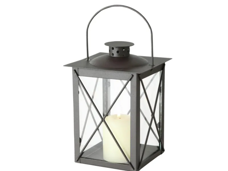 Boltze Home Laterne Farol 20 cm x 14 cm x 14 cm Schwarz