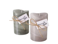 New Boltze Home Stumpenkerze Gradienta Ø 7 cm x 10 cm Farbenauswahl