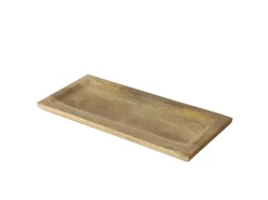 Boltze Home Tablett Rosilia 40 cm x 18 cm x 2 cm Natur