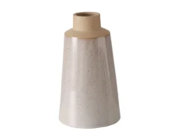 New Boltze Home Vase Catrinia Ø 16 cm x 28 cm Braun Beige